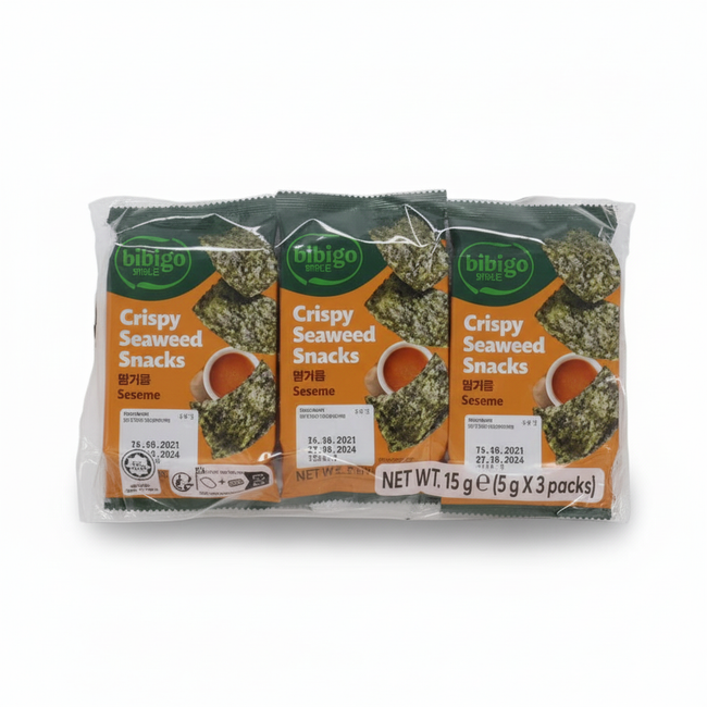 Bibigo 韓国のり　ごま味 5g x 3袋