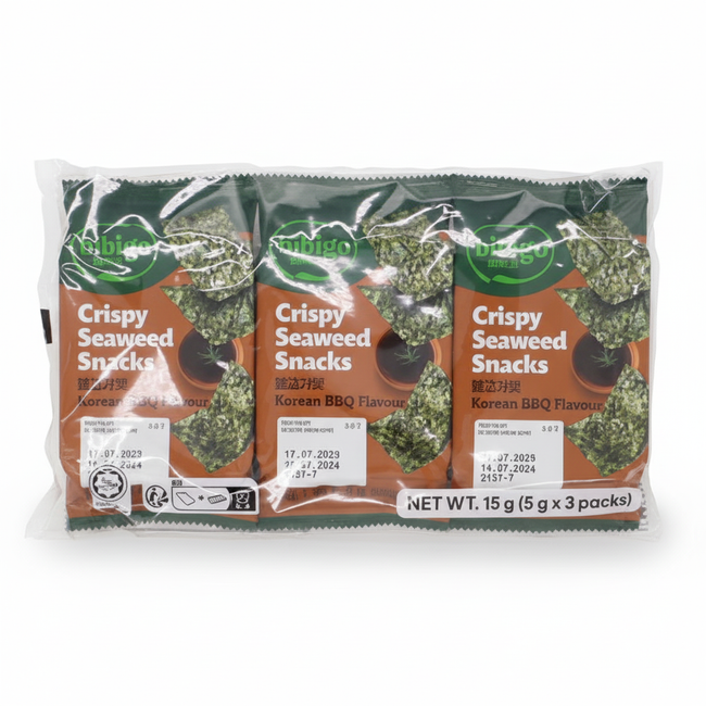  Bibigo　韓国のり BBQ味　5g x 3袋