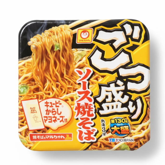 Maruchan Gotsumori Sauce Yakisoba (Stir-Fried Cup Noodles)