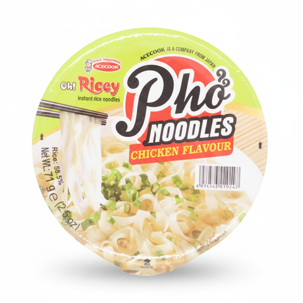 Instant Rice Noodles Chicken Bowl