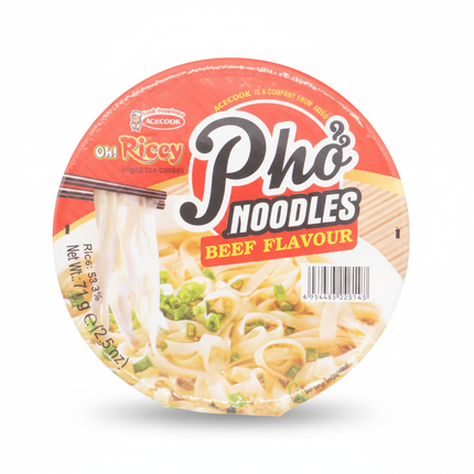 Instant Rice Noodles Beef Bowl