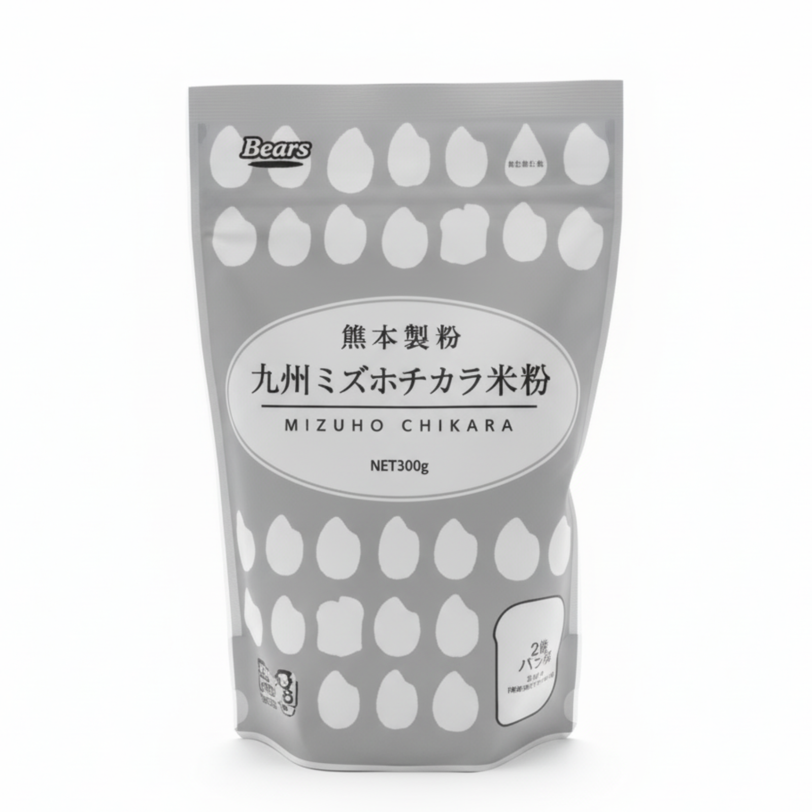 Kyushu Mizuho-chikara Rice Flour for Bread 300g
