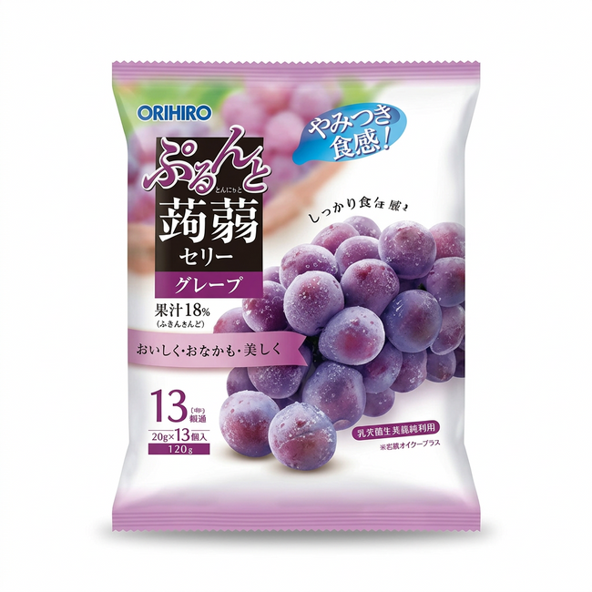ORIHIRO Purunto  Konnyaku Jelly Pauchi Grape