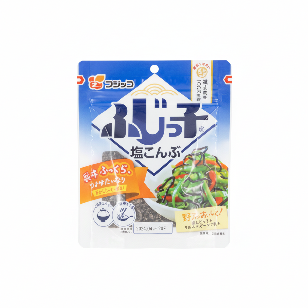 Fujikko Kobukuro Shio Kombu (Salted Kombu Seaweed)
