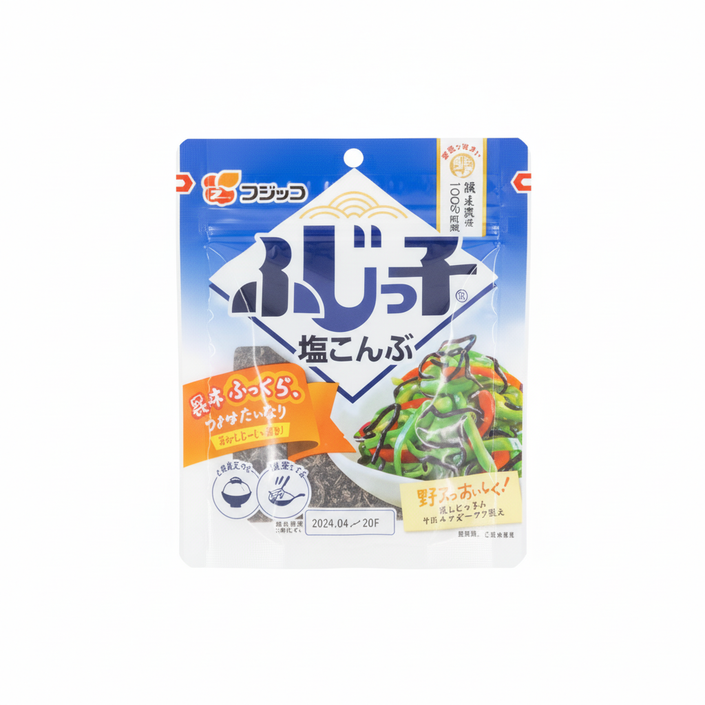 Fujikko Kobukuro Shio Kombu (Salted Kombu Seaweed)