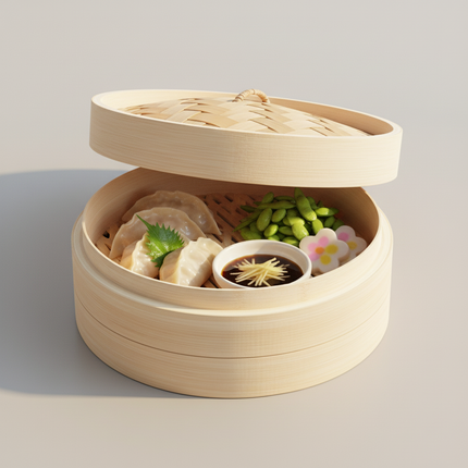 Bamboo Steamer Basket 8 Inch
