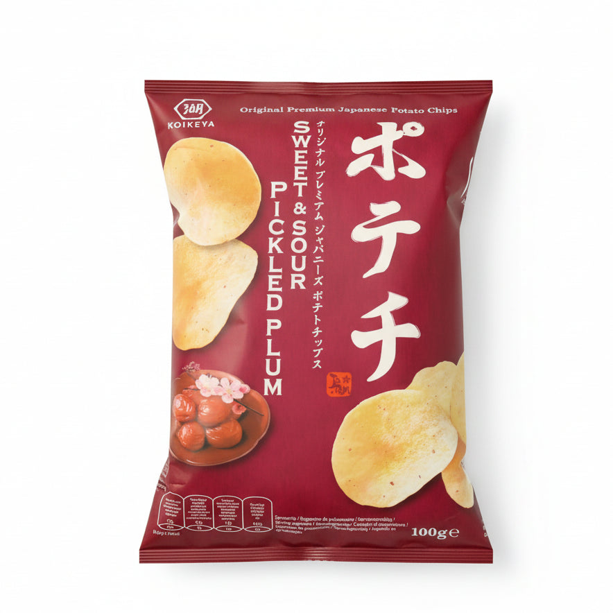 KOIKEYA POTATO CHIPS Sweet & Sour Picked Plum