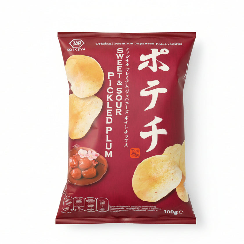 KOIKEYA POTATO CHIPS Sweet & Sour Picked Plum