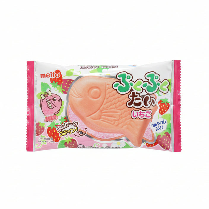 Puku Puku Tai Air In Choco Ichigo (Strawberry Chocolate Sandwiched by Red Snapper Shaped Crispy Wafers)
