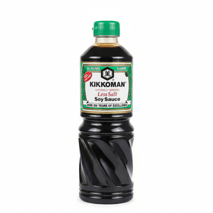 Kikkoman Less Salt Soy Sause Pet 975ml