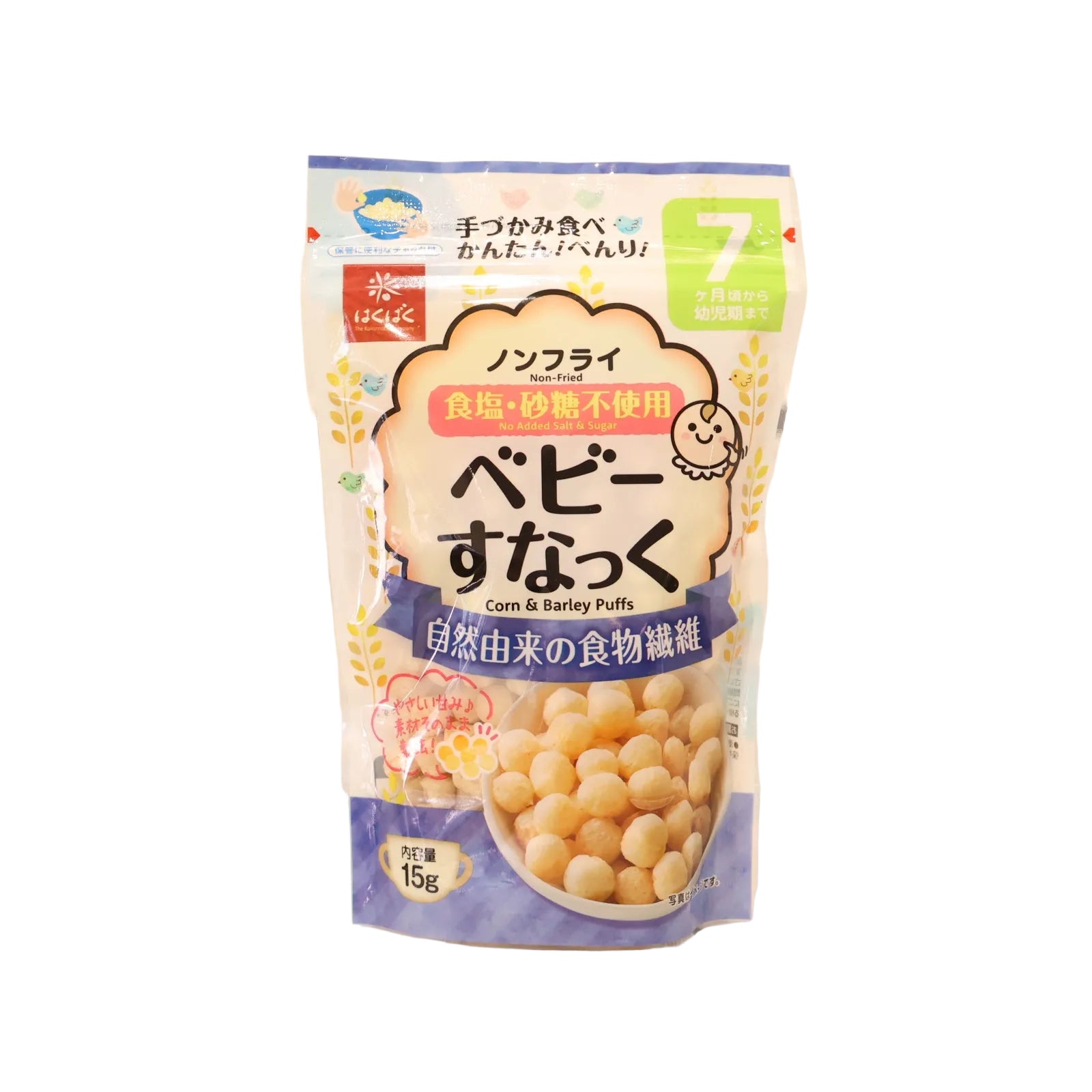 Non-fried Baby Snacks (No salt/sugar added)