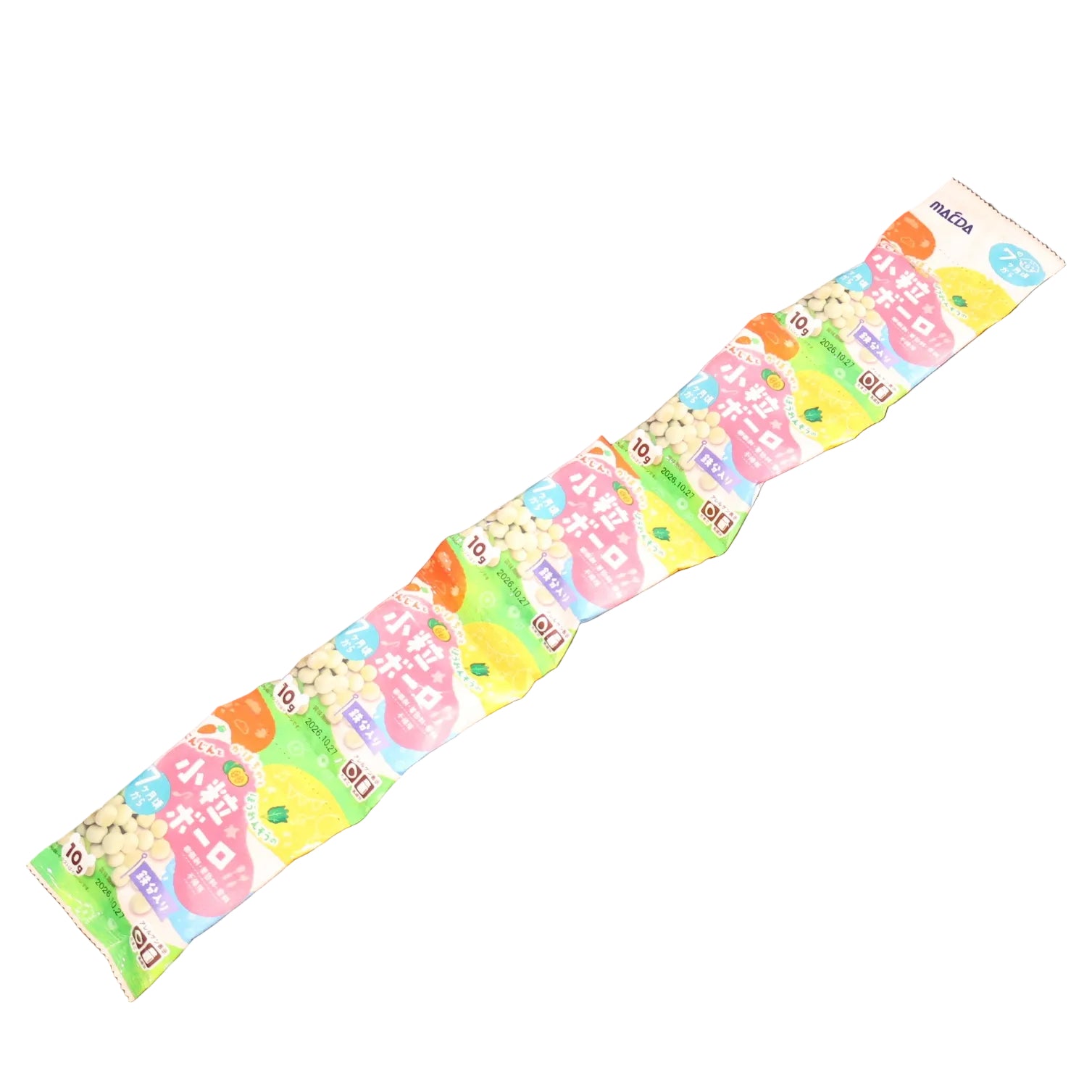 Small Boro Cookies (Carrot, Pumpkin & Spinach) - 5-pack strip