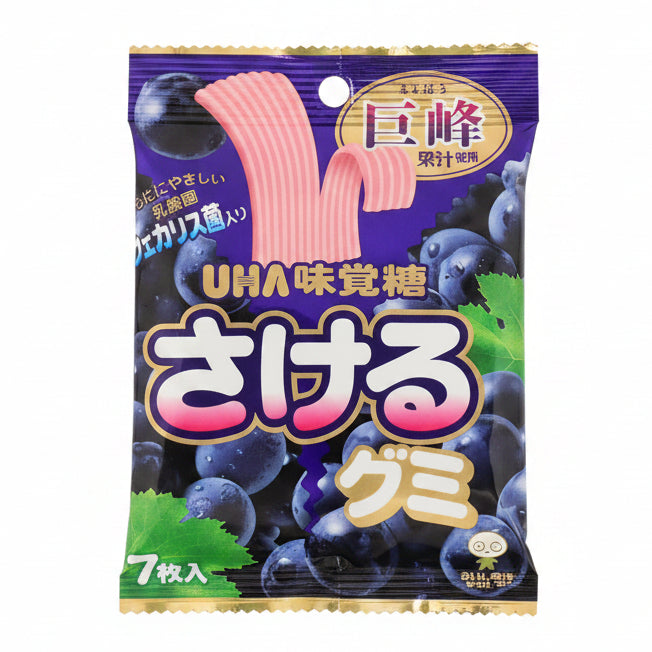 UHA Mikakuto Sakeru Gummy - Kyoho Grape 7 sheets