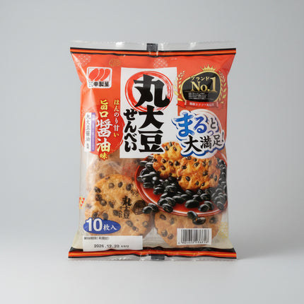 Sanko Whole Soy Crackers Soy Sauce 10pcs