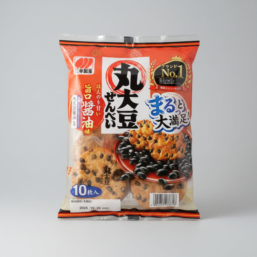 Sanko Whole Soy Crackers Soy Sauce 10pcs