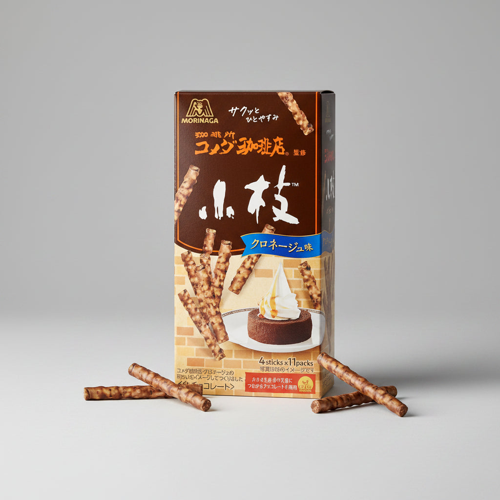 Morinaga Koeda Dark Chocolate & White Cream 11p