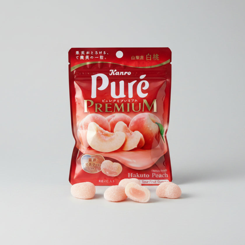 Kanro Pure Gummy Premium Peach 54g