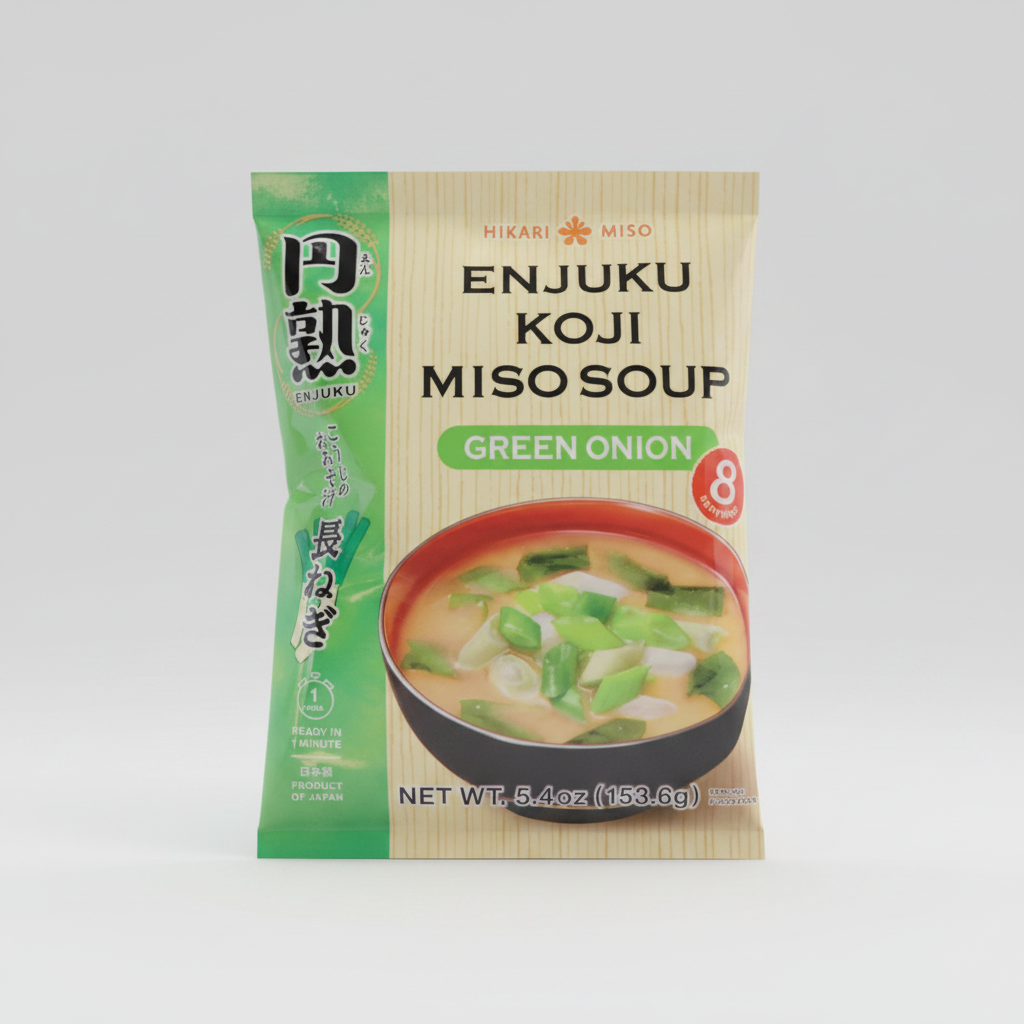 Enjuku Koji Miso Soup  – Green Onion (8-pack)