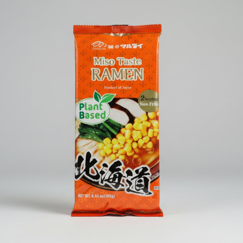 Marutai Hokkaido Miso Ramen (Plant-Based, 2 Servings)