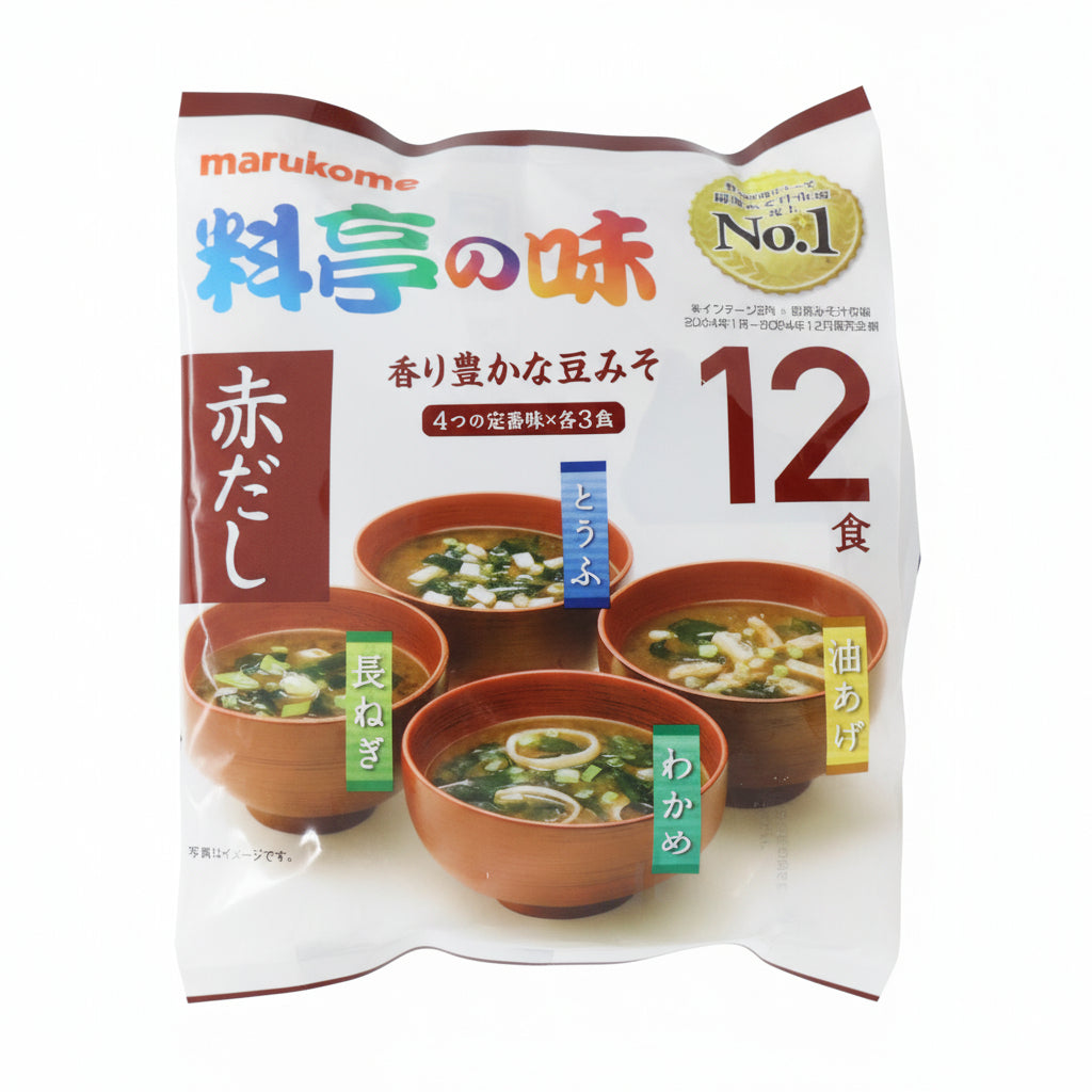 Marukome Ryotei no Aji Miso Soup 12 Servings (Akadashi)