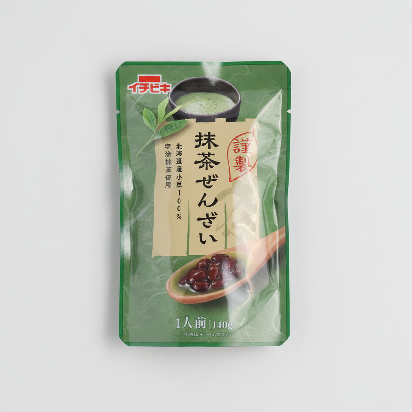 Matcha Zenzai - Sweet Red Bean Soup with Matcha