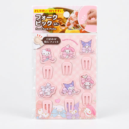 サンリオキャラクターズ フォークピック 6本