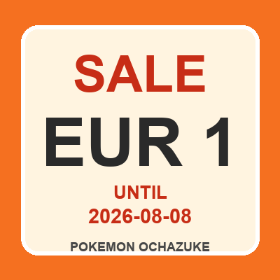 HARRO Pokemon Ochazuke EUR 1 POS Sale